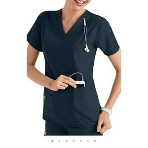 Carhartt navy v neck scrub top